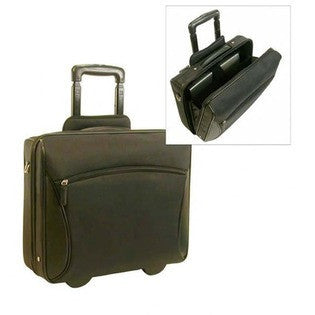 Bond Street Ltd Stay-Open Rolling Laptop Business Briefcase