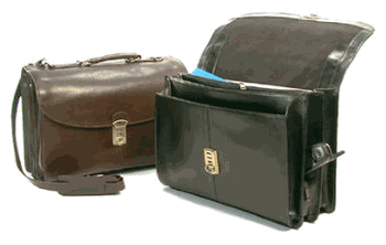 Bond Street Ltd Bond Street 769134BRN Large Brown Executive Leather Computer Briefcase