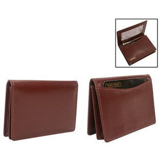 Bond Street Ltd Polished Calf Leather Business Card Case