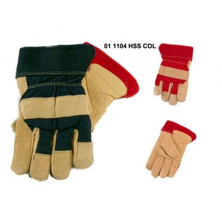 Bond Street Ltd  Bond Street 011104HSSCOL Full grain Pig Skin 2 .50 in. double pasted Band Top Heavy duty Work Glove, Size XL. Fully FOAM LIN