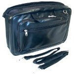 Executive Black LeatherLook Laptop Case