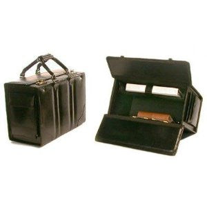 Bond Street 545412BUR Double Handle Leather Catalog Case