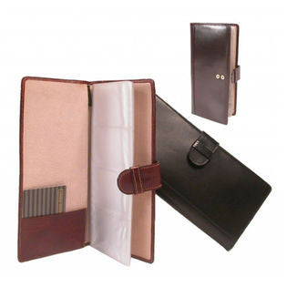 Bond Street Ltd  Bond Street 690173COG Executive Prestige Tuscany Hand Stained Italian - HSI - Leather Business Card Organizer-Cognac