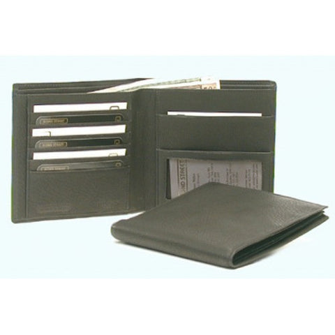 Bond Street Soft Leather Extra Large Billfold Wallet 725040BLK