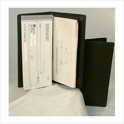 Bond Street Checkbook Cover in Black 820053BLK