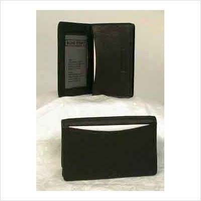 Bond Street Men or Womens Business Card Case Wallet in Black 820061BLK