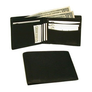 Bond Street Ltd  Executive Slim Leather Billfold Wallet - Color: Black