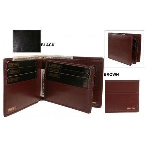 Bond Street Polished Calf Leather Billfold Brown 890013BRN