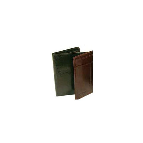 Bond Street Hand Stained Italian Leather Superior Duo Fold Wallet