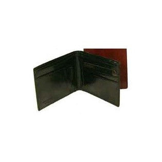 Bond Street Ltd  Hand Stained Italian Leather Executive Slim Billfold Wallet - Color: Cognac