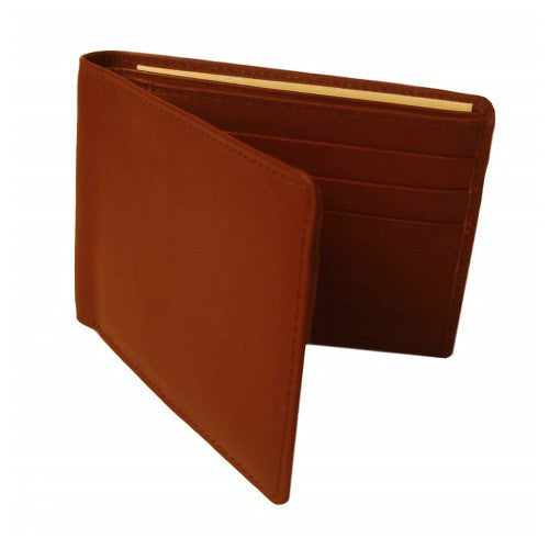 Bond Street Executive Calf Leather Slim Billfold Wallet - 960010TAN