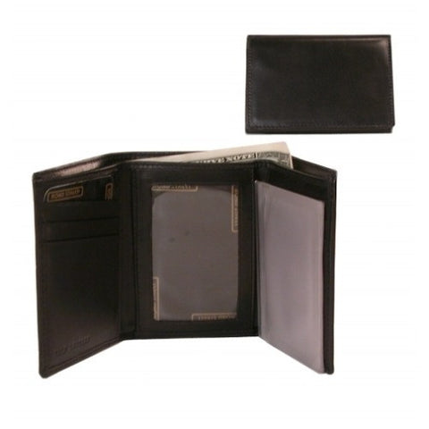 Bond Street Calf Leather Reflections Trifold Wallet - 960030BRN