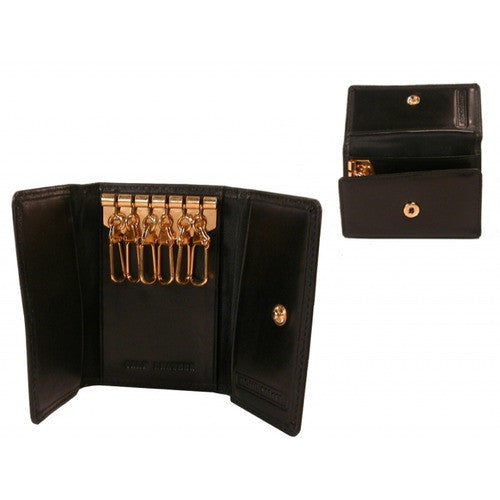 Bond Street Calf Leather Key Holder Small Wallet Case -960070BLK