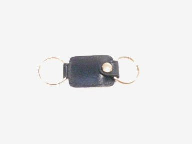 Bond Street Ltd Crocket Glazed Cow Hide Leather Key Fob