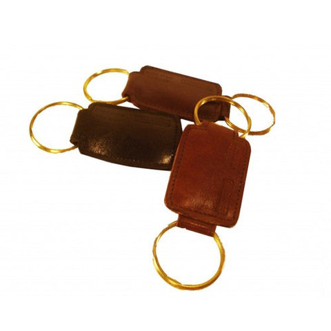 Bond Street Crocket Glazed Cow Hide Leather Key Fob - 990073MAH