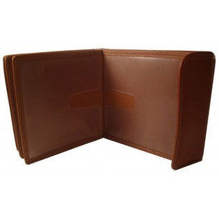 Bond Street Leather CD / DVD Organizer Case L00497BRN